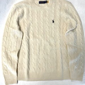 Ralph Lauren Polo Cable Knit Crewneck Sweater